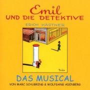 CD EMIL UND DIE DETEKTIVE - Original Berlin Cast 2001 - (Marc Schubring, Wolfgang Adenberg)  Ulrike Frank, Holger Hauer, Bettina Meske, Andreas Goebel, Dagmar Biener u. a. - 26-Tracks. German musical based on the famous childrens book by Erich K�stner.