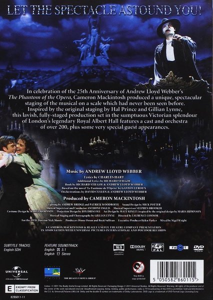 DVD The Phantom Of The Opera 25th Anniversary Concert at the