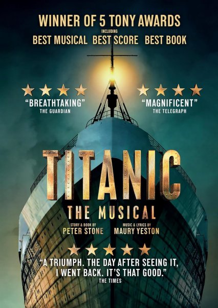 DVD TITANIC - Original UK Cast 2023 (RC 0) --> Musical CDs, DVDs  