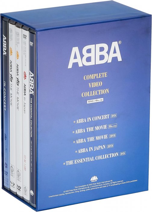 DVD + Bluray-Box ABBA - COMPLETE VIDEO COLLECTION (All Regions